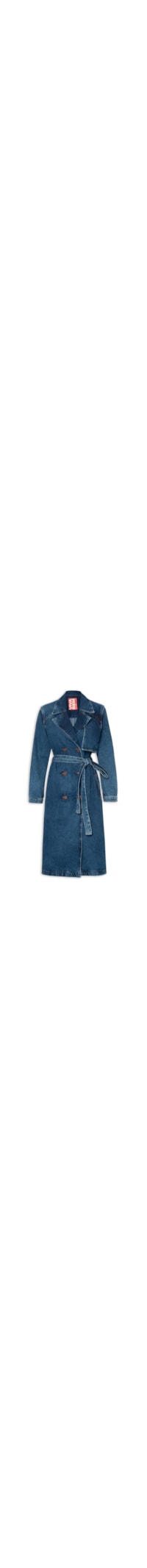 Trench Coat Jeans Stone - Azul