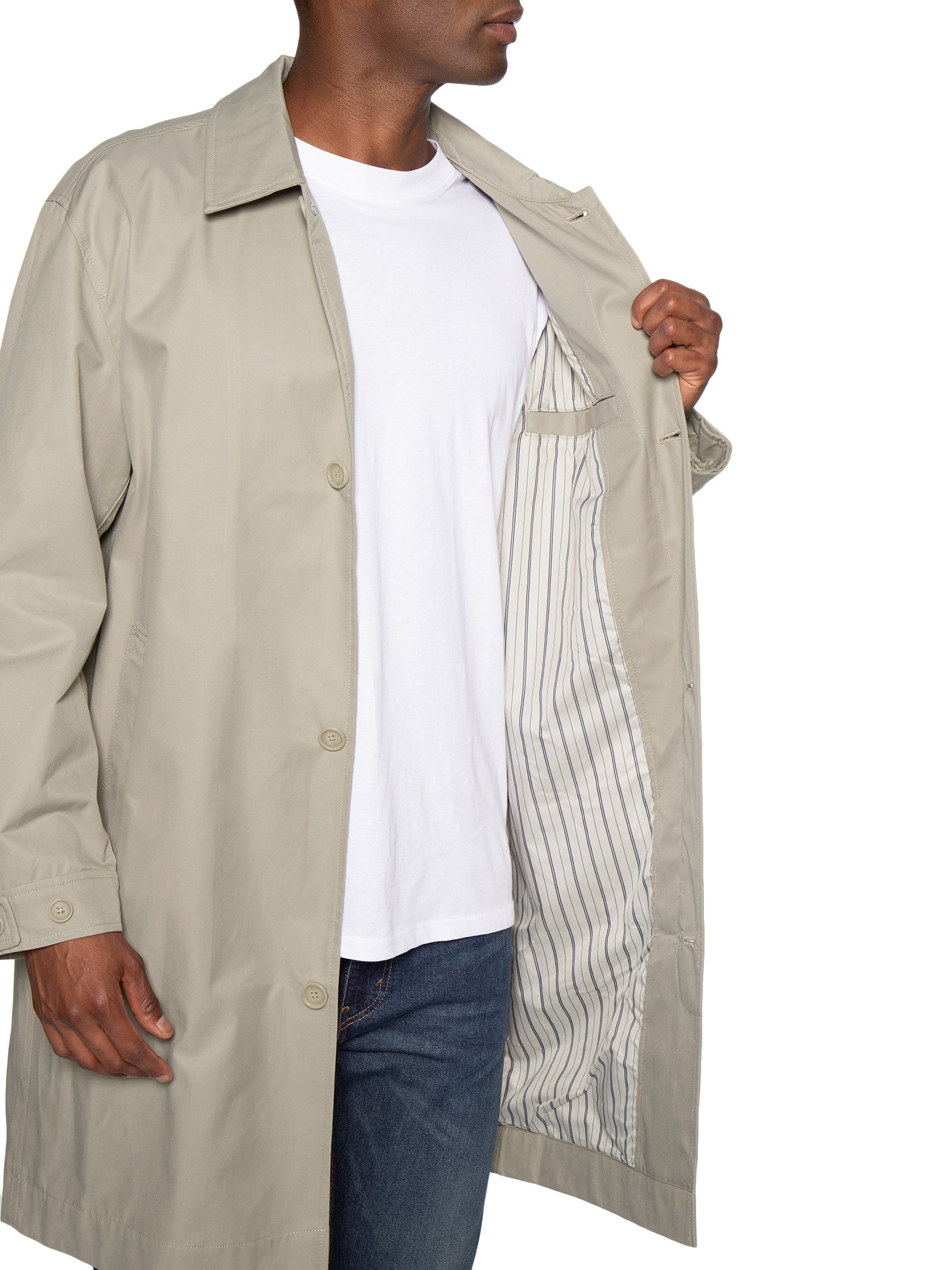 Trench Coat Masculino Tiburon Bege Levi's