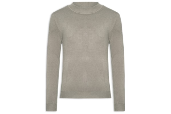 Tricot Masculino Gola Alta Básico - Verde