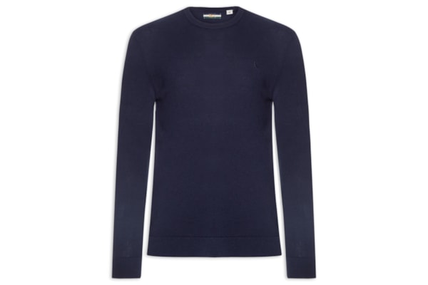 Tricot Masculino Gola Careca - Azul