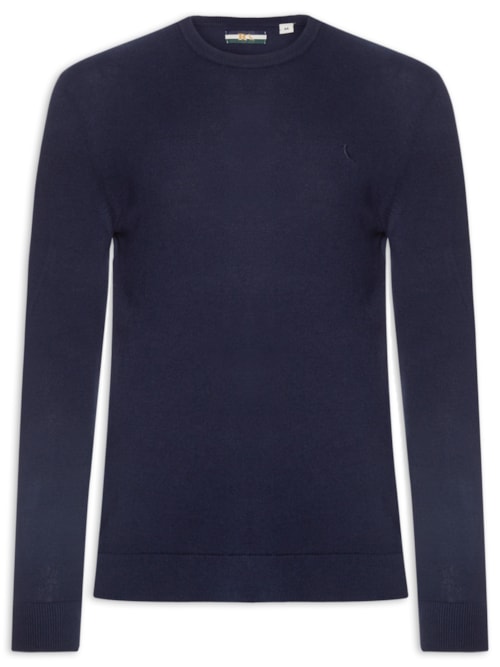 Tricot Masculino Gola Careca – Azul