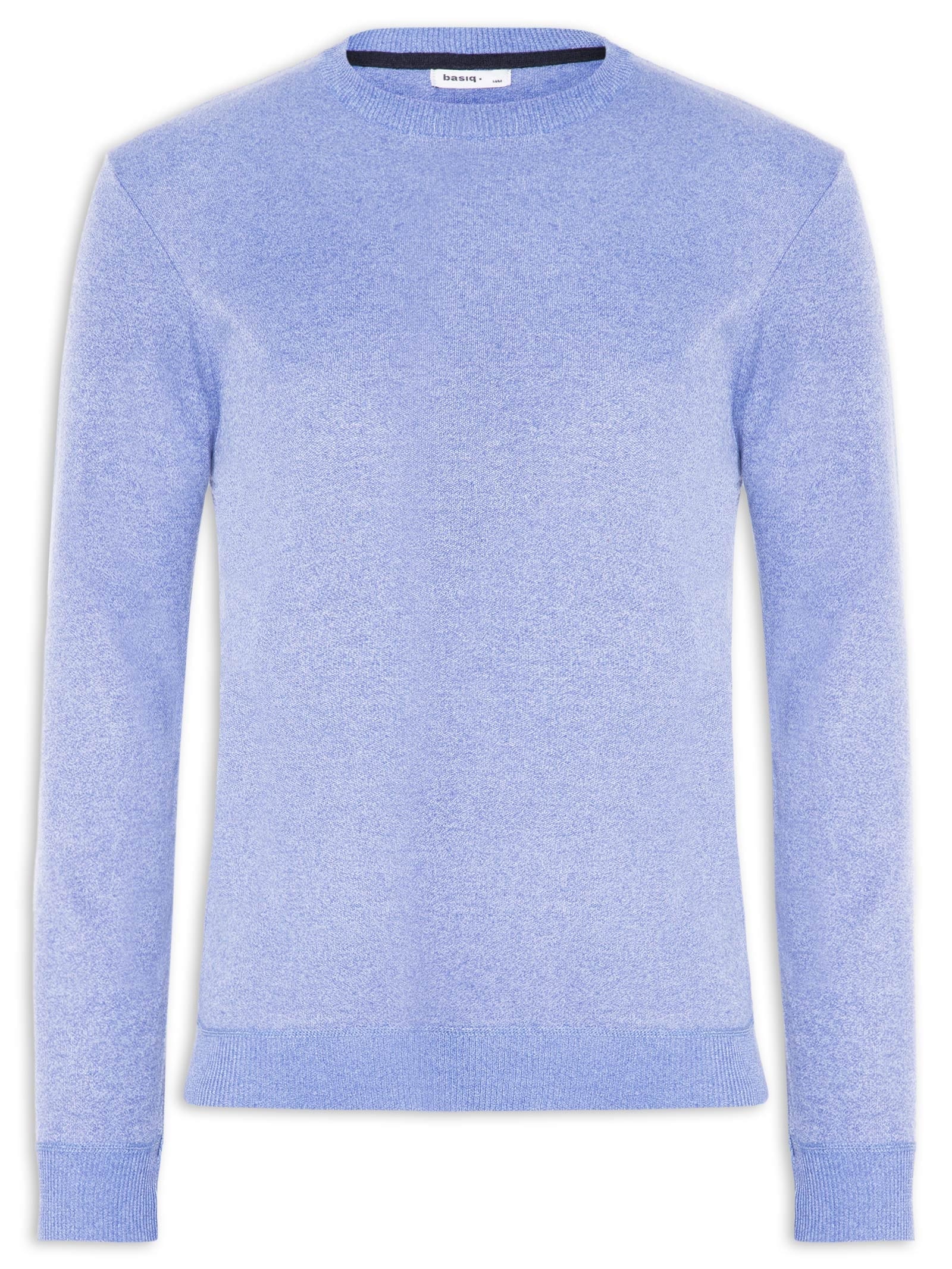 Tricot Masculino Gola Redonda Azul Basiq Men