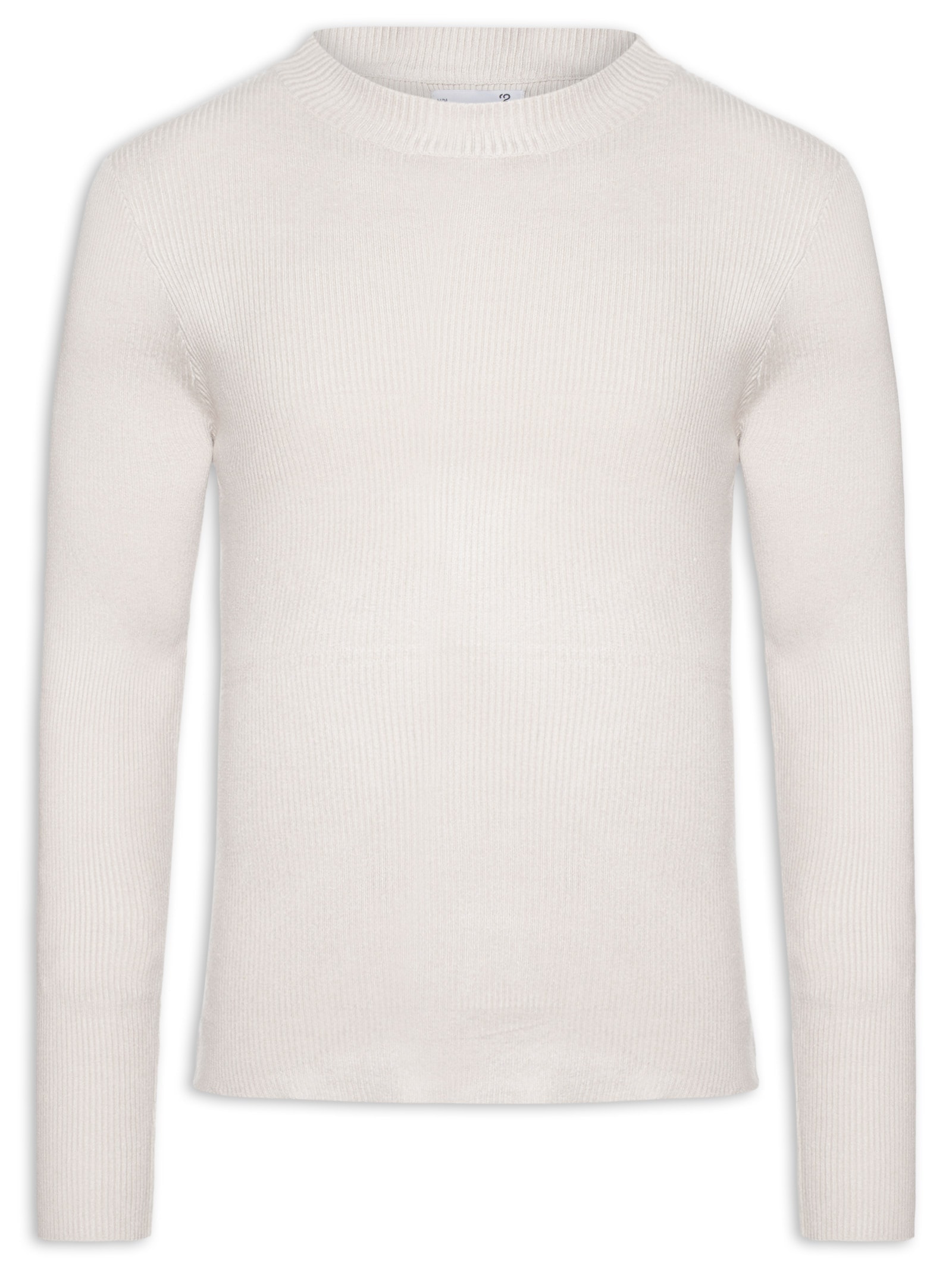 Tricot Masculino Gola Redonda Viscose Cinza '2 Essential
