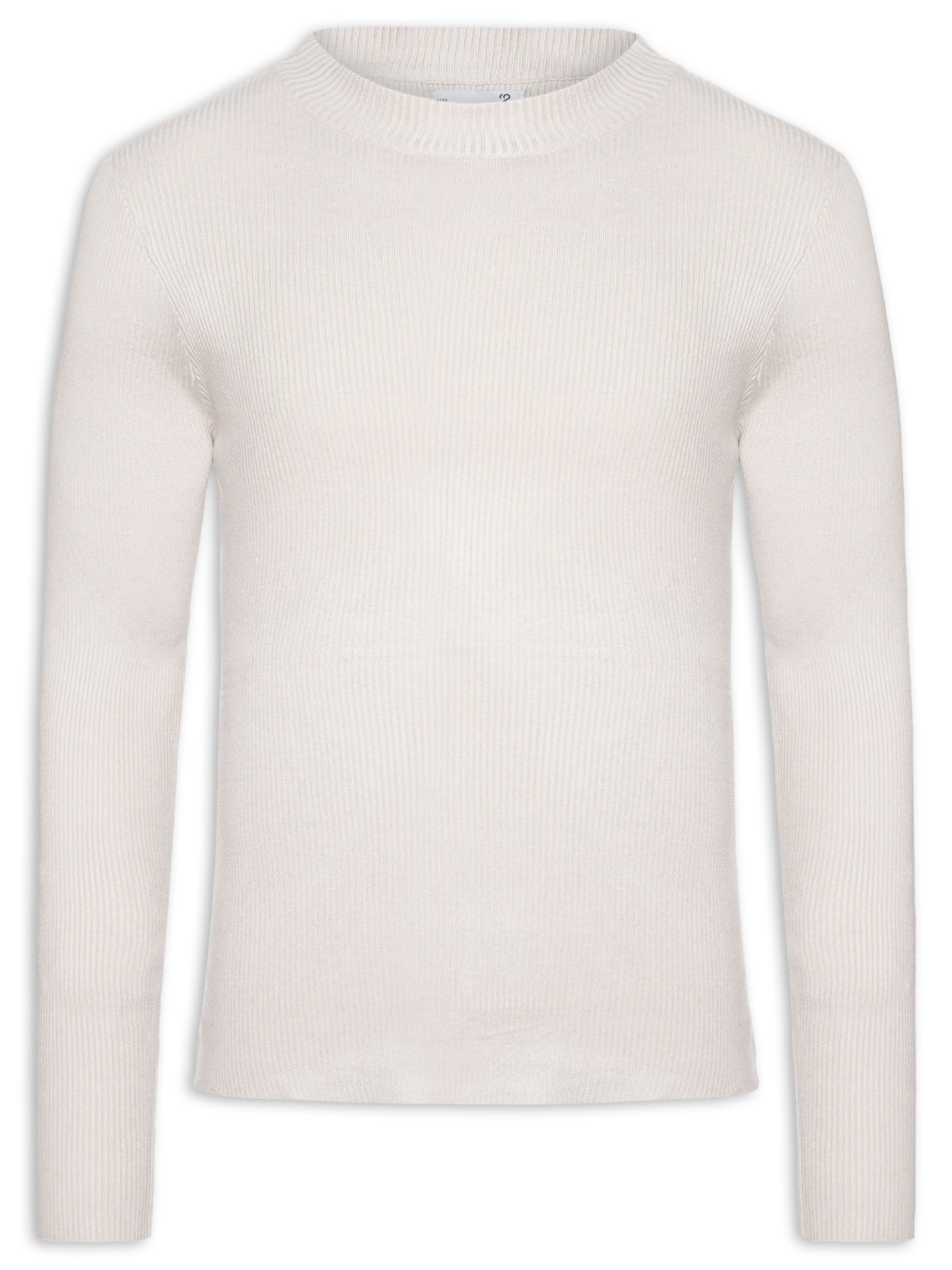 Tricot Masculino Gola Redonda Viscose Cinza '2 Essential