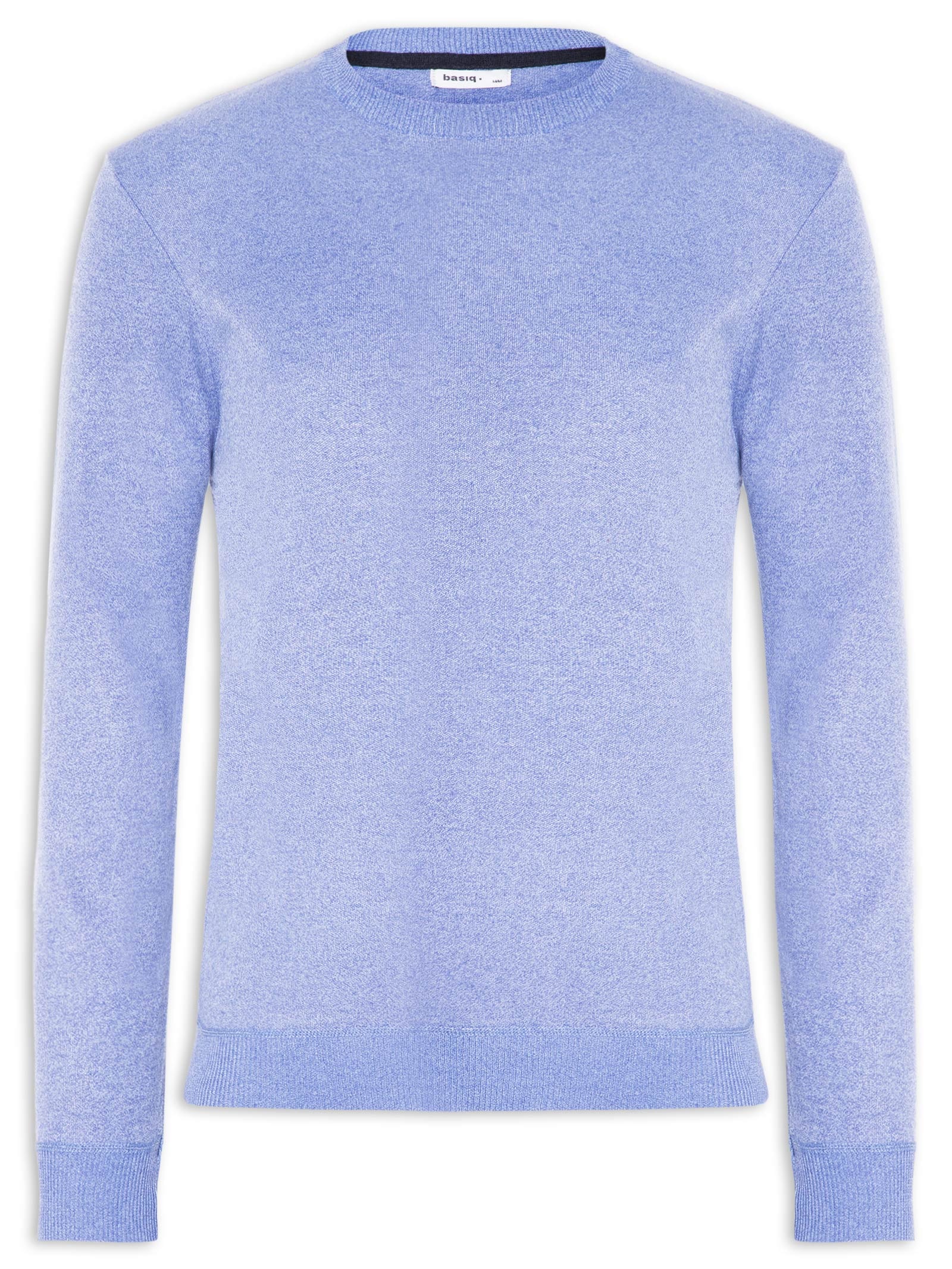 Tricot Masculino Gola Redonda – Azul Basiq Men