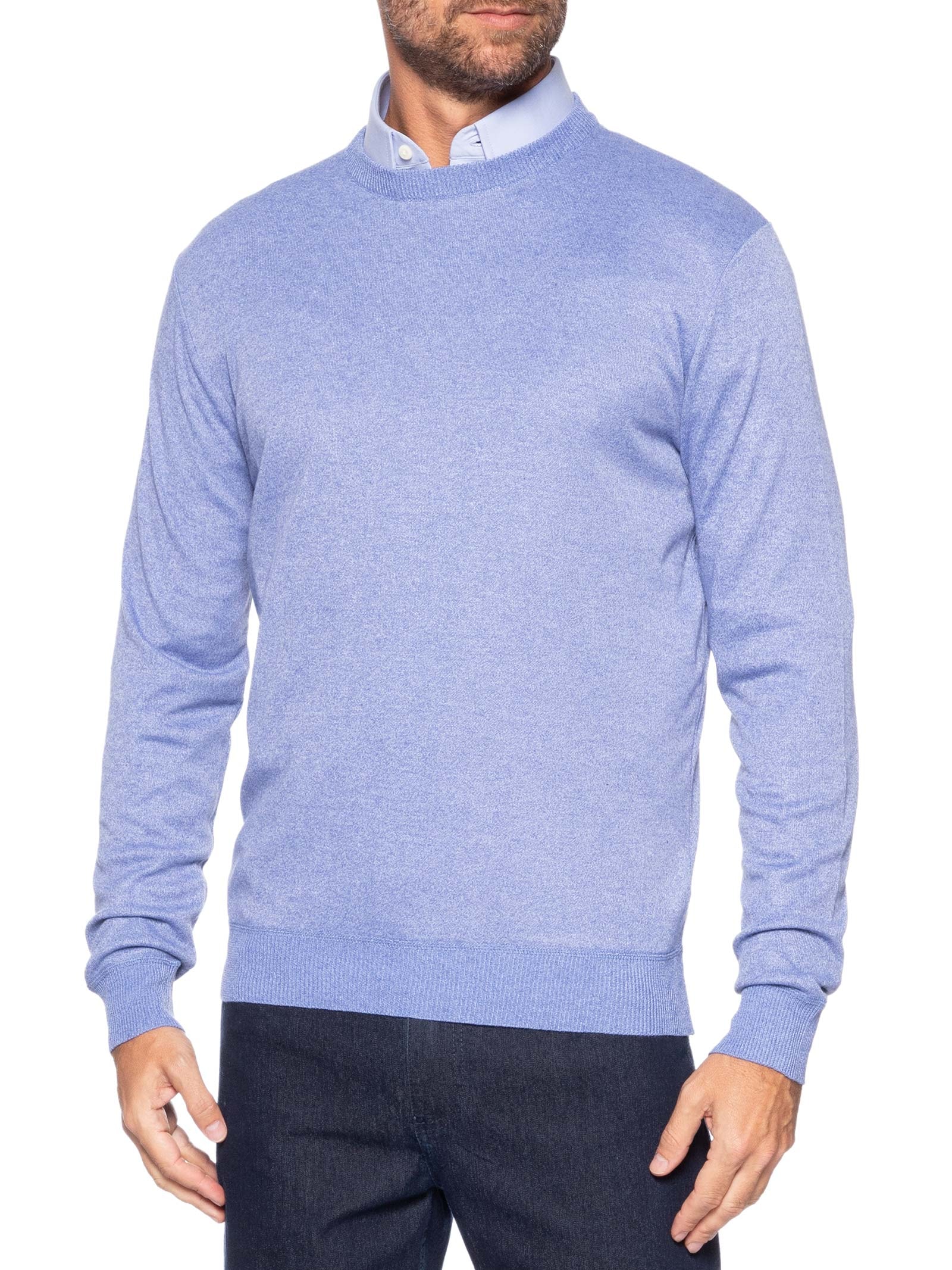 Tricot Masculino Gola Redonda – Azul Basiq Men