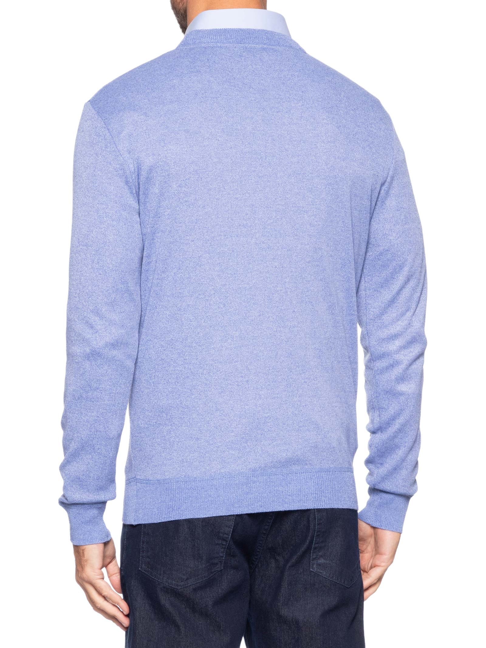 Tricot Masculino Gola Redonda – Azul Basiq Men