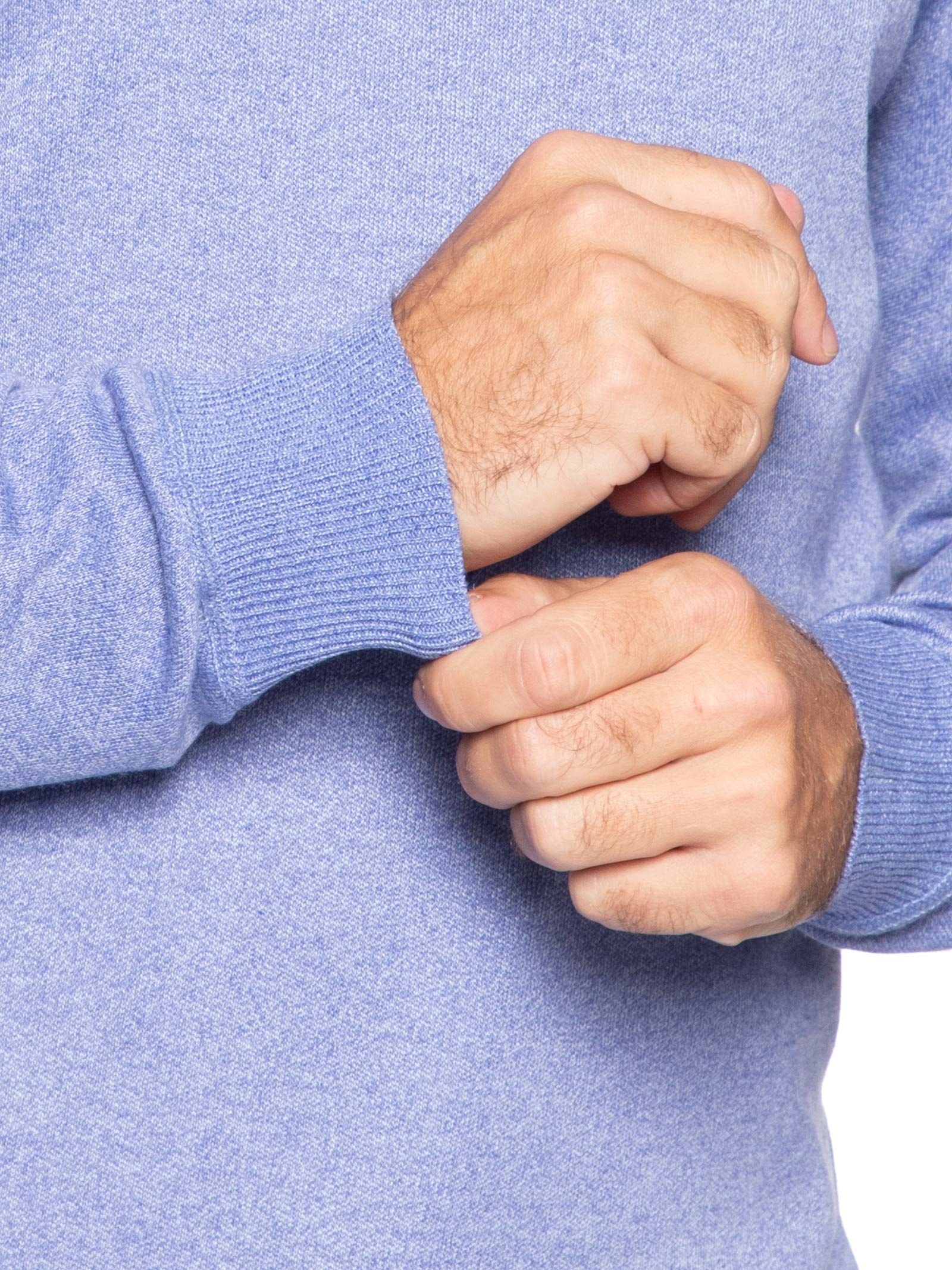 Tricot Masculino Gola Redonda – Azul Basiq Men