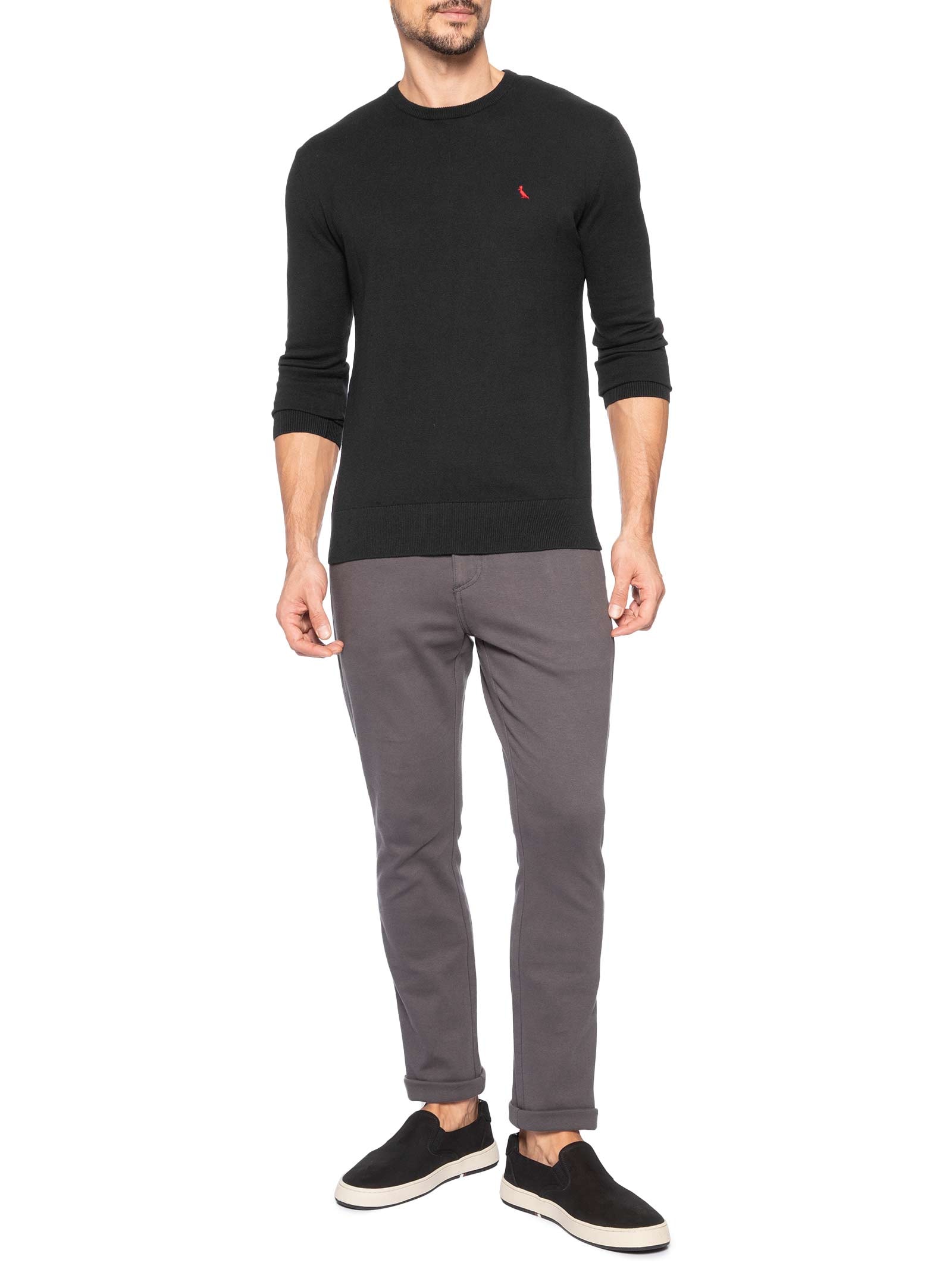 Tricot Masculino Red Bird Preto Reserva