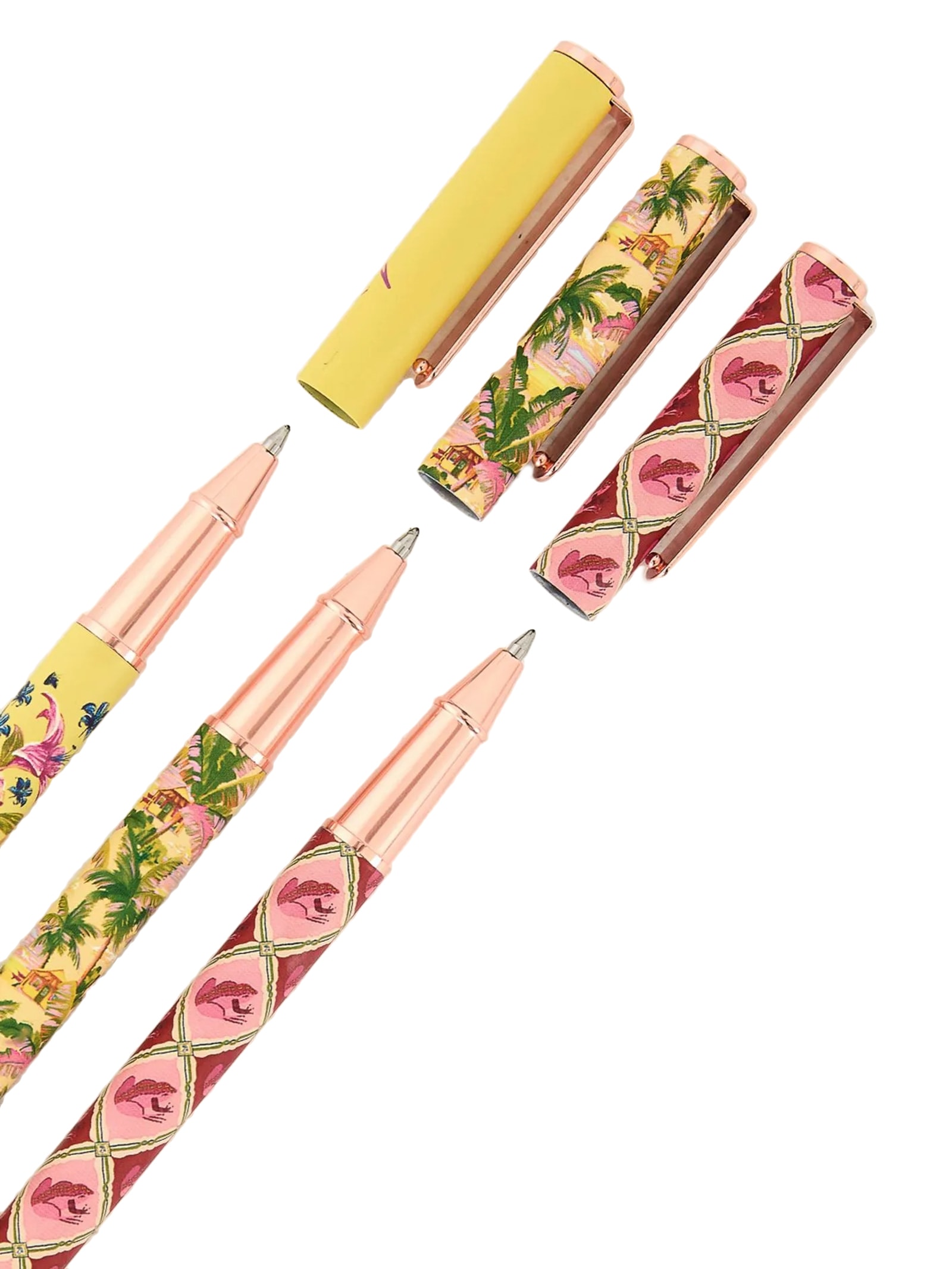 Trio Canetas Memórias de Verão Amarelo Farm Etc