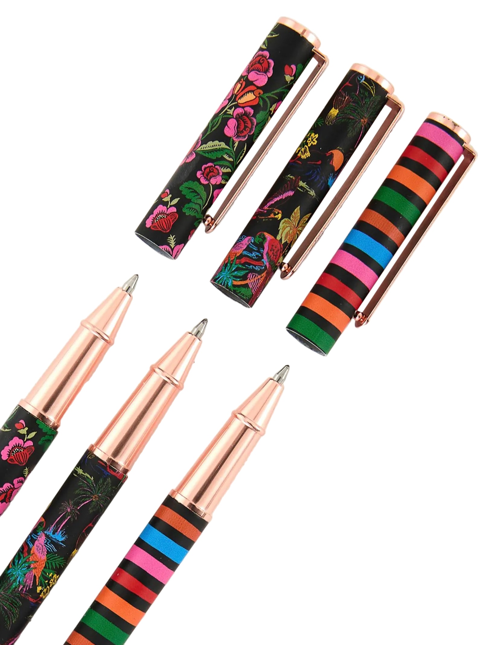 Trio Canetas Voo Descoladinha Preto Farm Etc