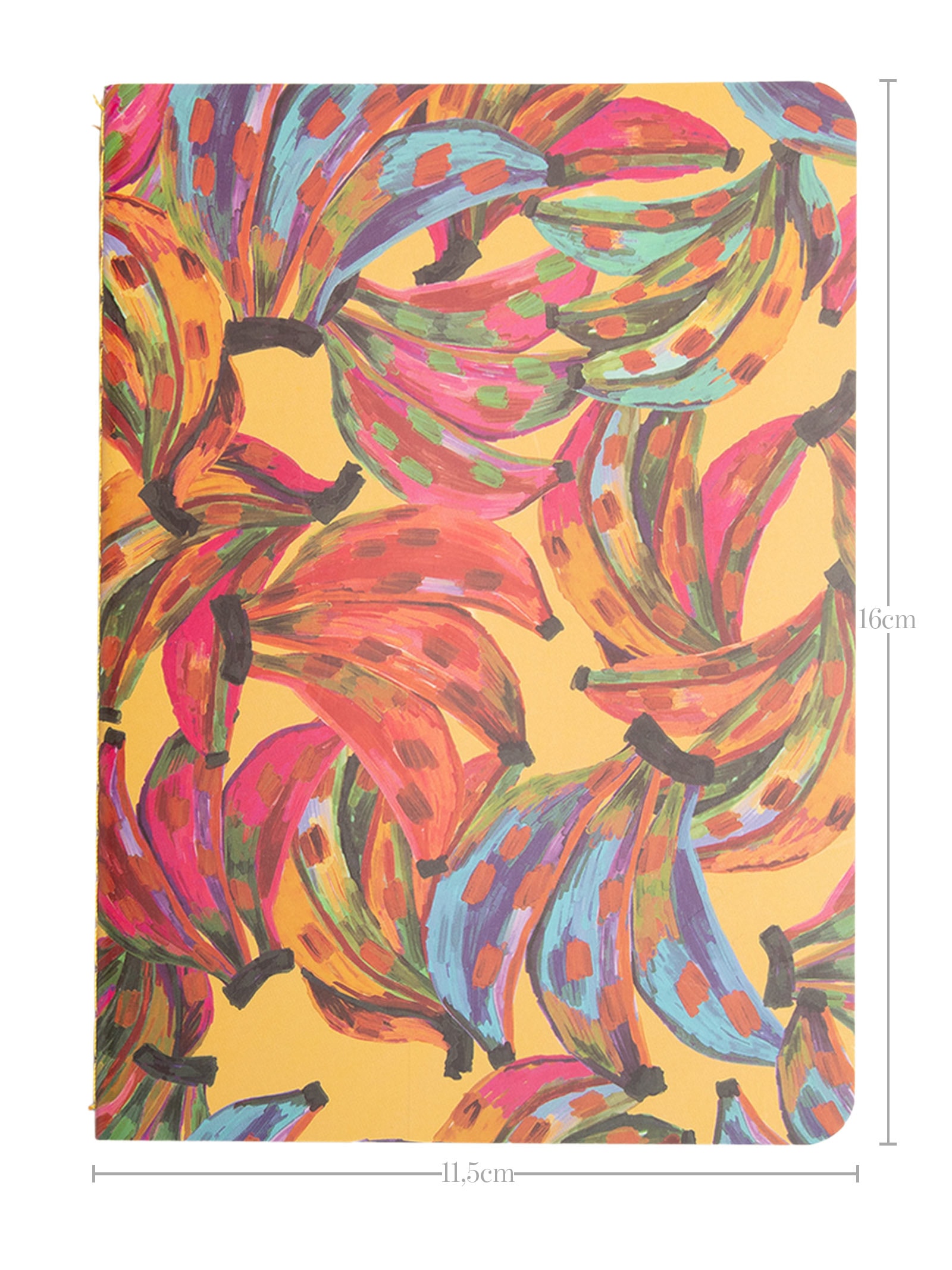 Trio De Cadernetas Cor De Banana Amarelo Farm Etc