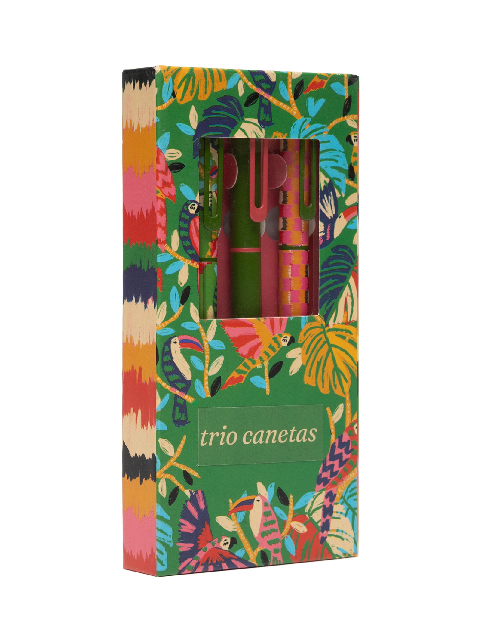 Trio De Canetas Bosque Dos Pássaros Preto Farm Etc