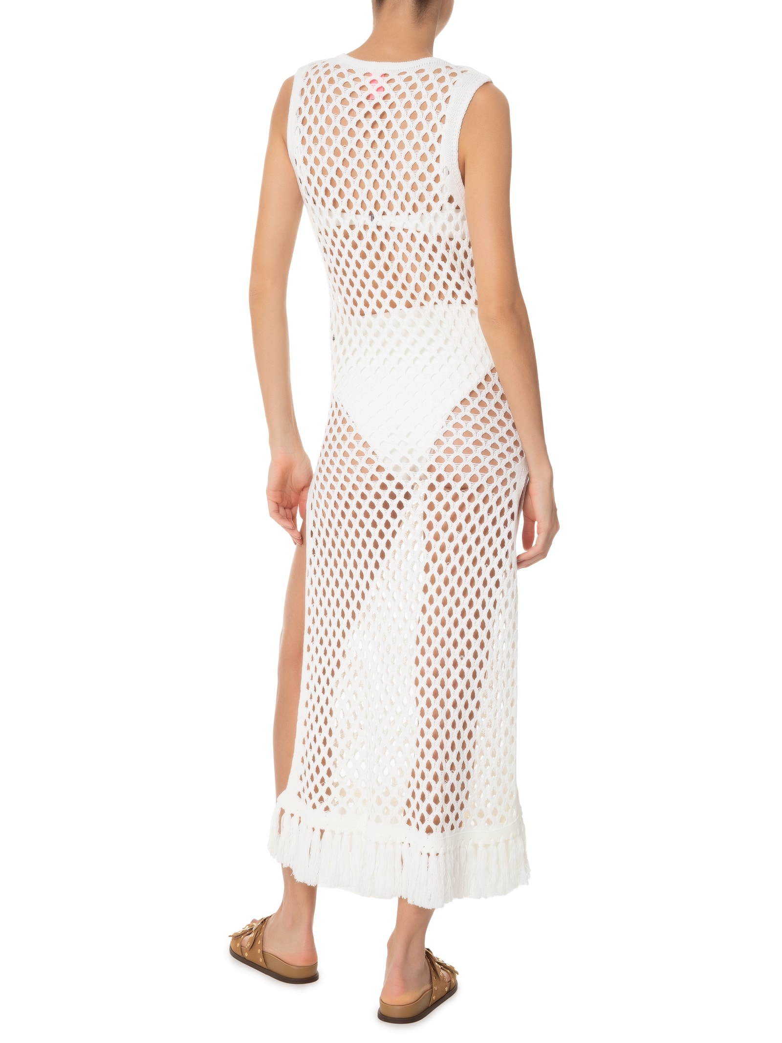 Túnica Crochet  Branco Farm Praia