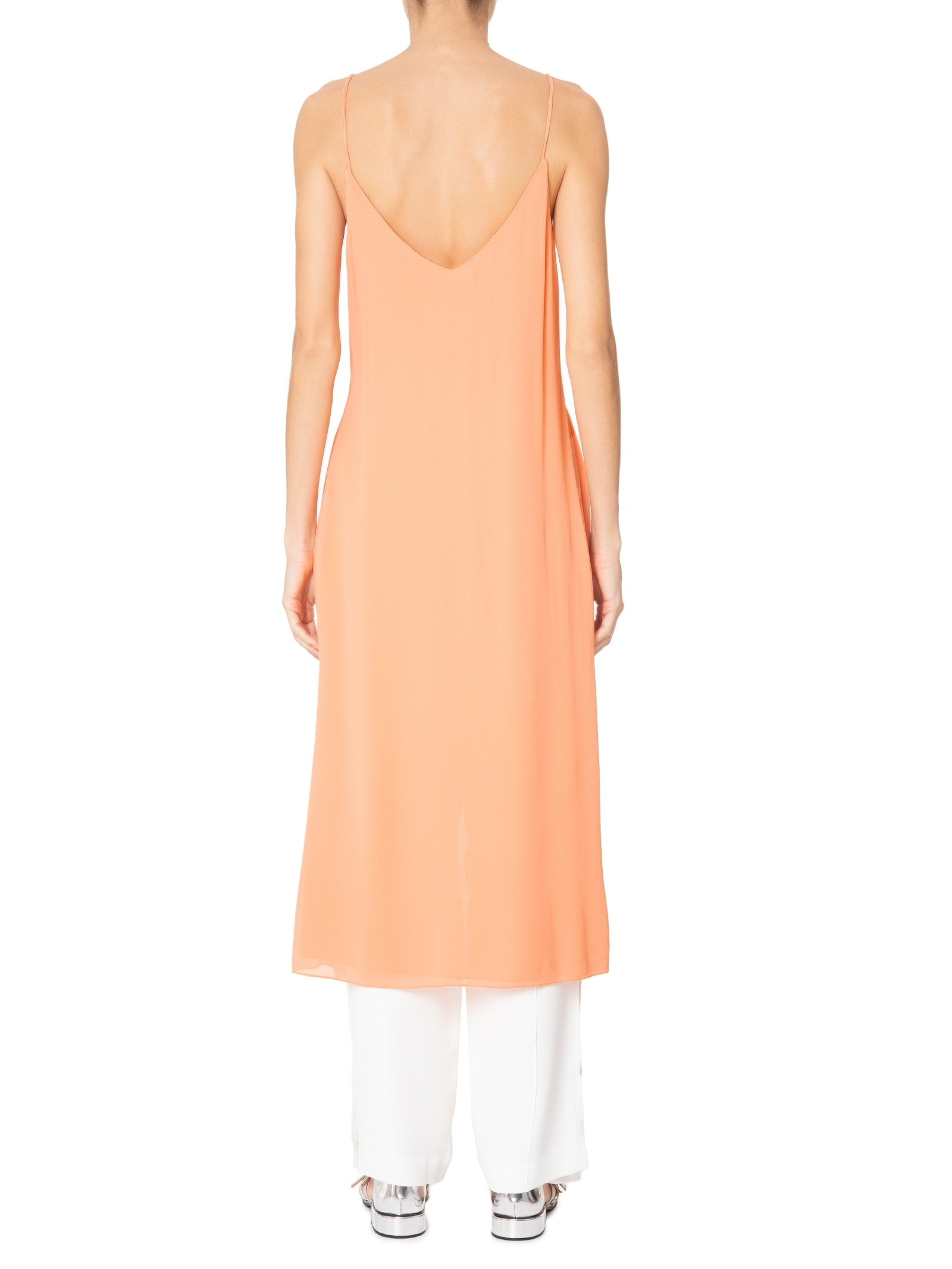 Túnica Feminina Alça Coral Concha Com Abertura Laranja Animale