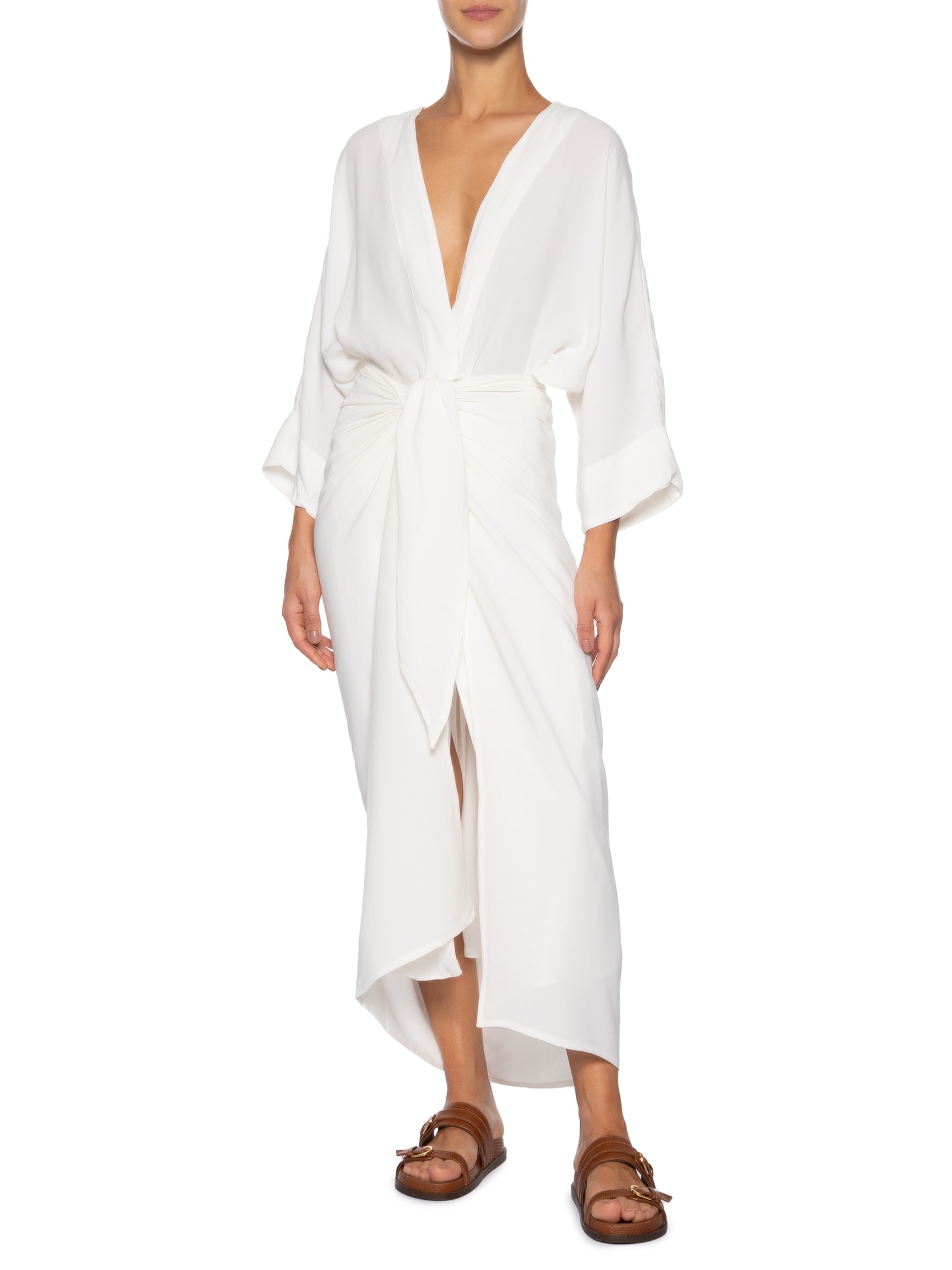 Túnica Feminina Amarração Branco Haight