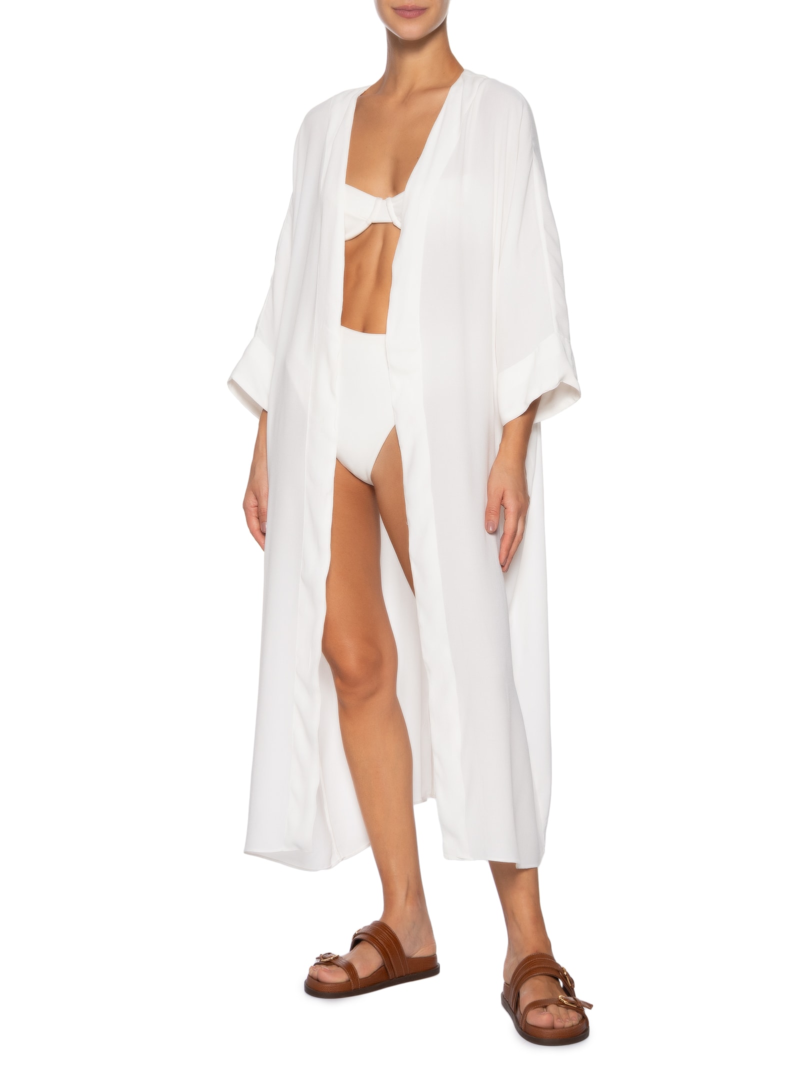 Túnica Feminina Amarração Branco Haight