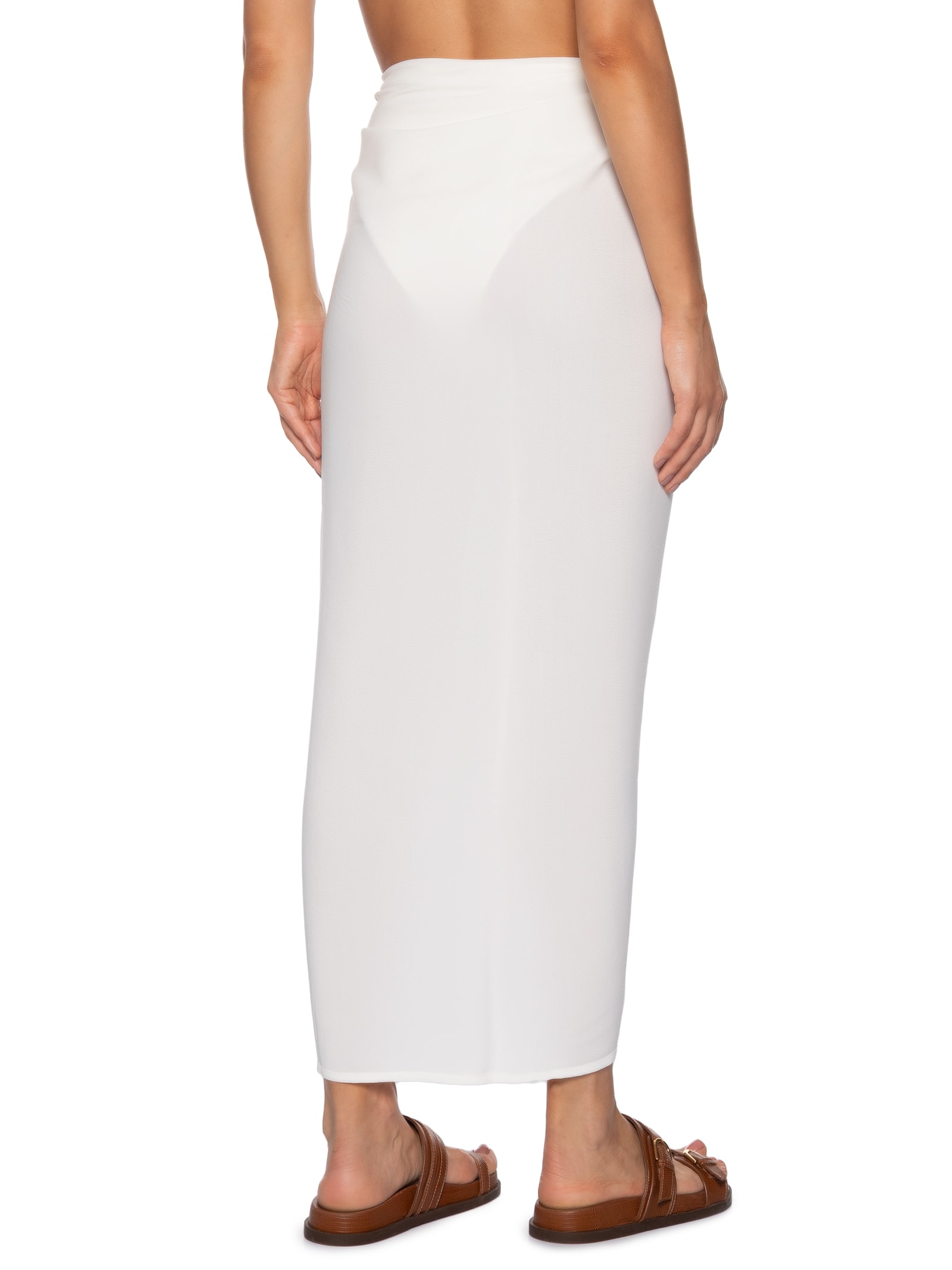 Túnica Feminina Amarração Branco Haight