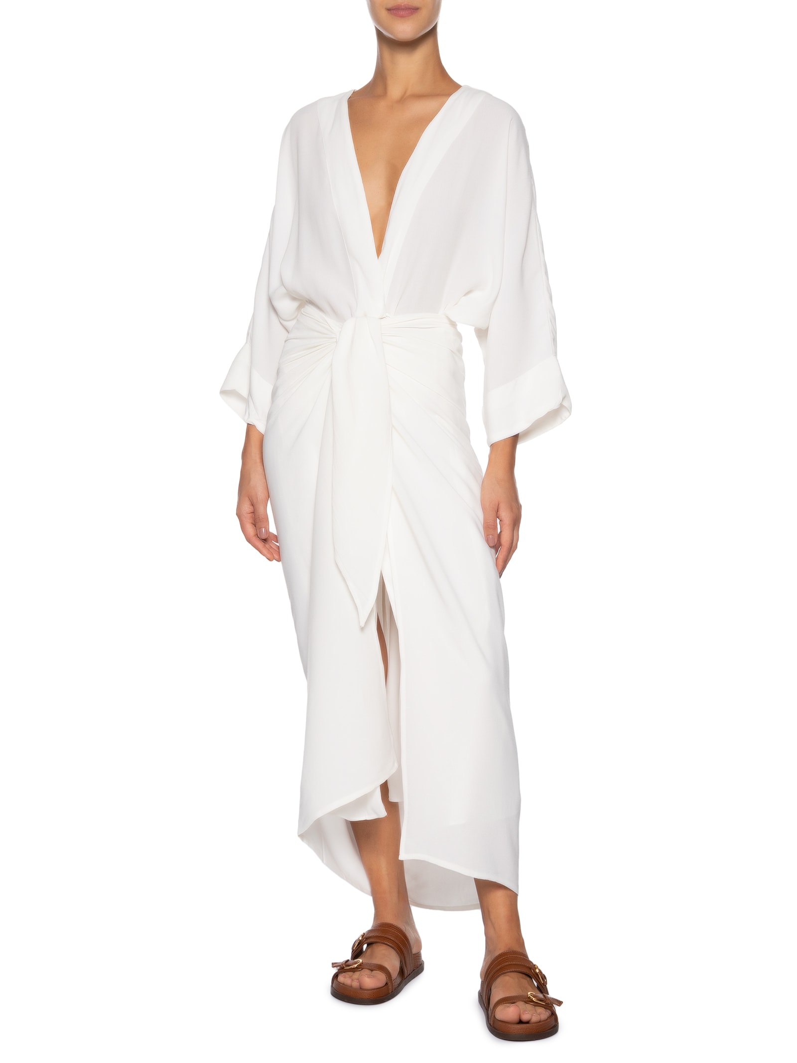 Túnica Feminina Amarração Branco Haight