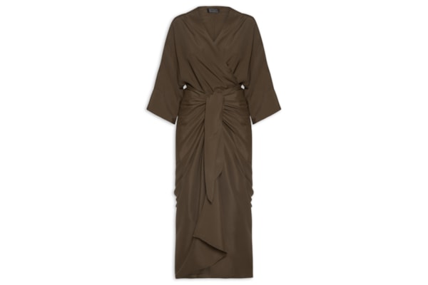 Túnica Feminina Amarração - Marrom