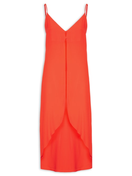 Túnica Feminina Crepe Alongada - Vermelho