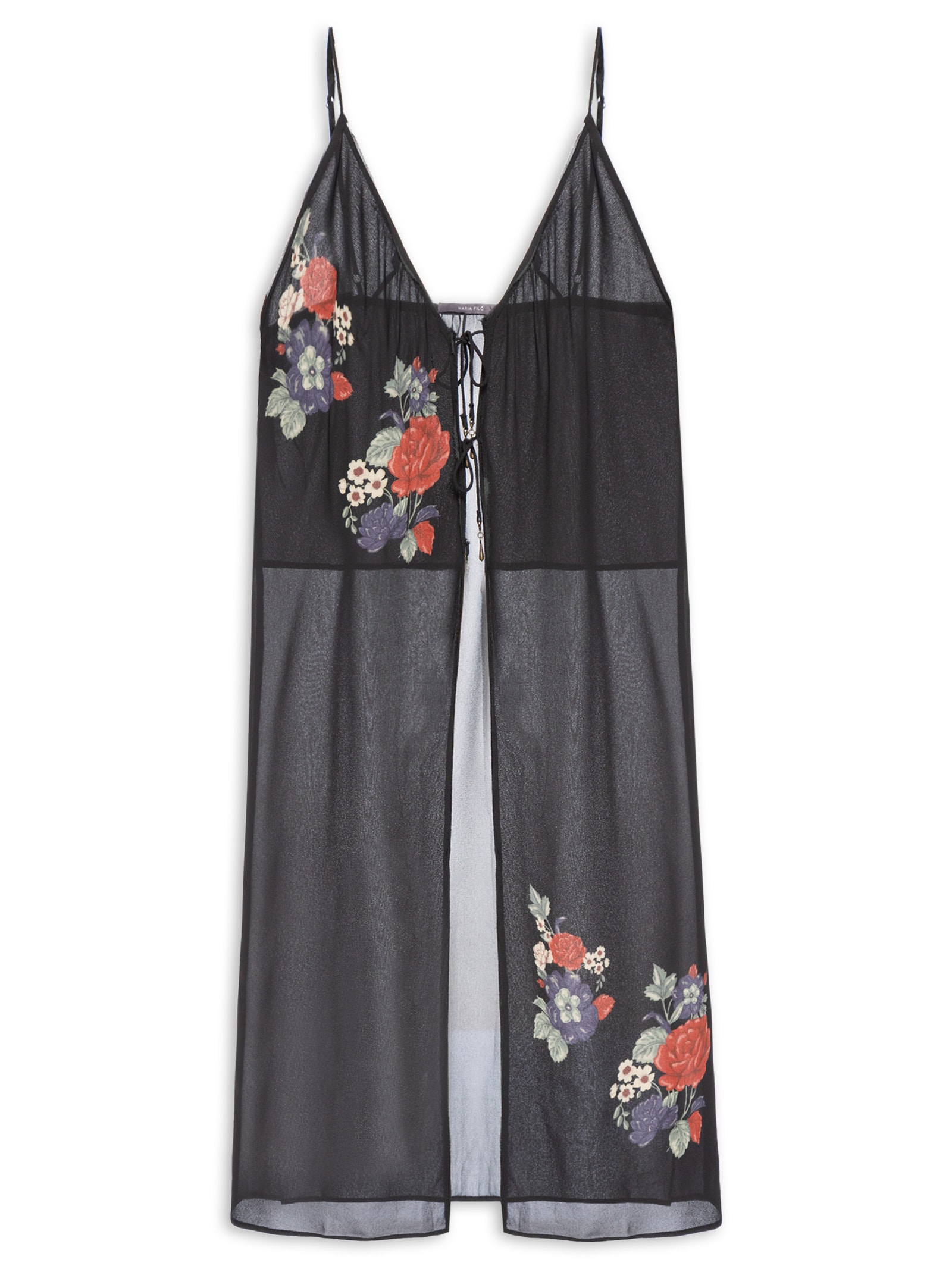 Túnica Feminina Ggt Estampa Ameli Preto Maria Filó