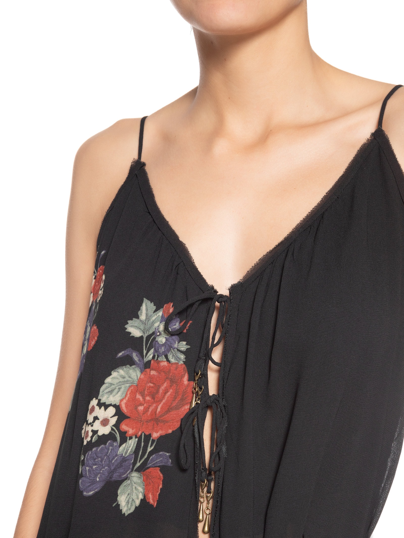 Túnica Feminina Ggt Estampa Ameli Preto Maria Filó