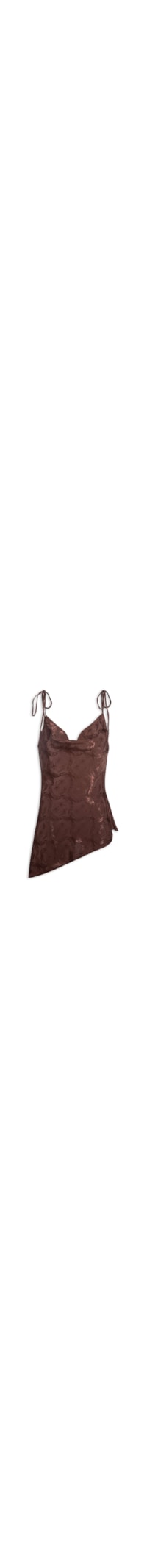 Tunica Feminina Jacquard Lembrança de Verão - Marrom