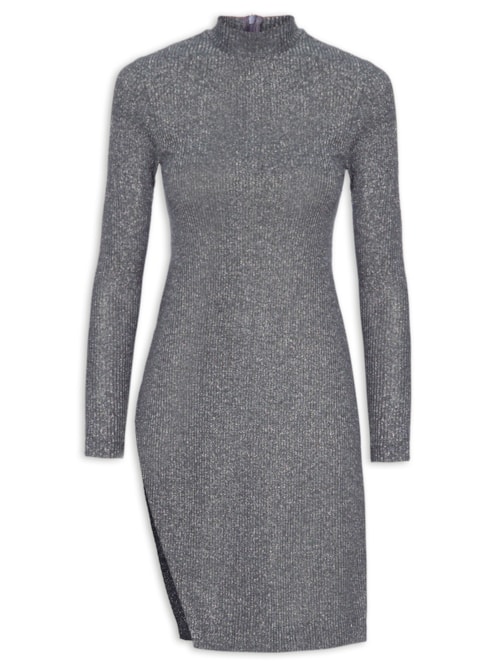 Túnica Feminina Mescla Brilho Silver – Cinza