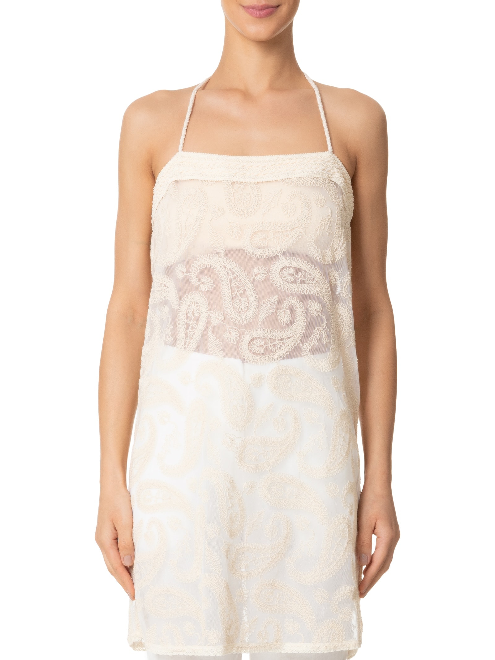 Túnica Feminina Renda Bege Dress To