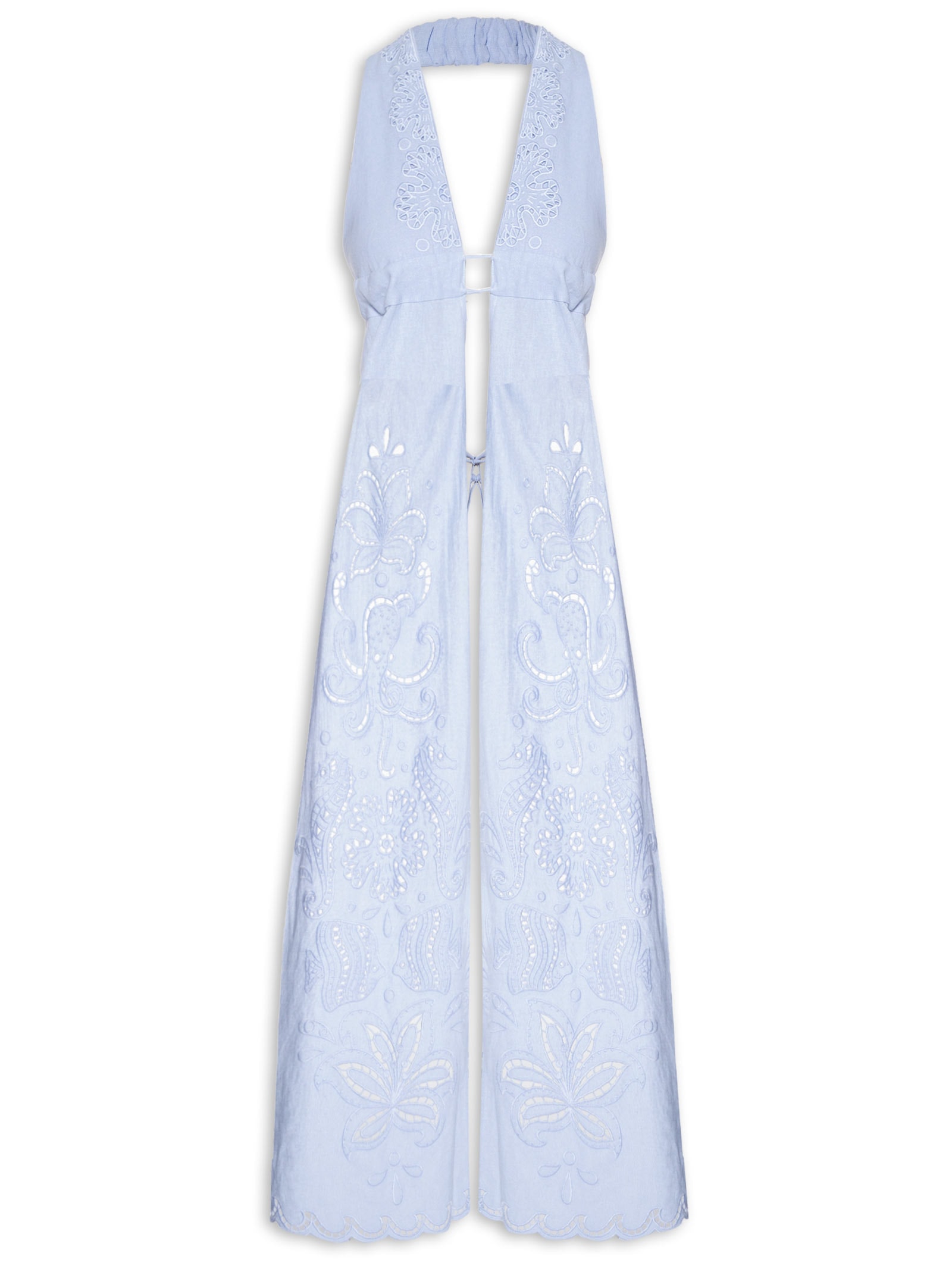 Túnica Feminina Richilieu Vida Marinha Azul Farm Praia