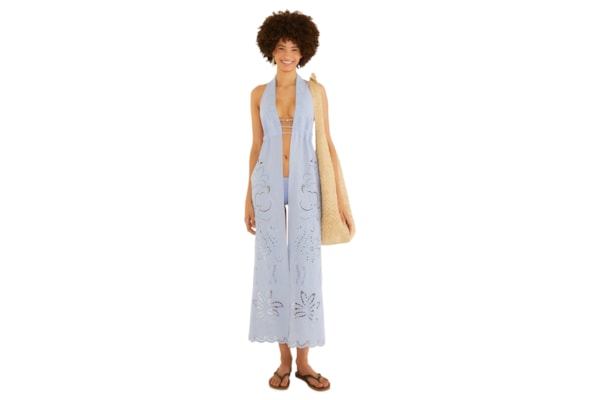 Túnica Feminina Richilieu Vida Marinha - Azul