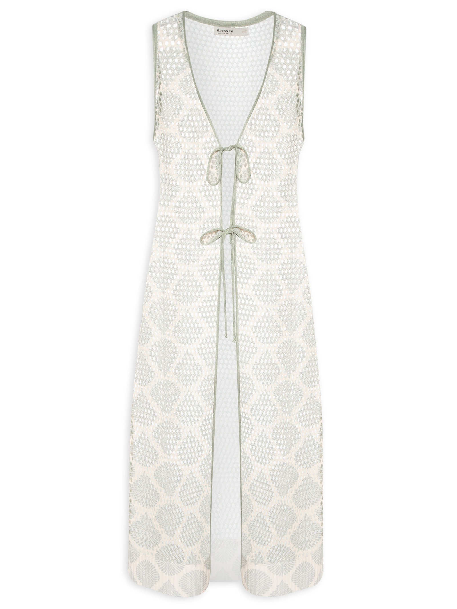 Túnica Feminina Tricot Estampa Atins Azul  Dress To