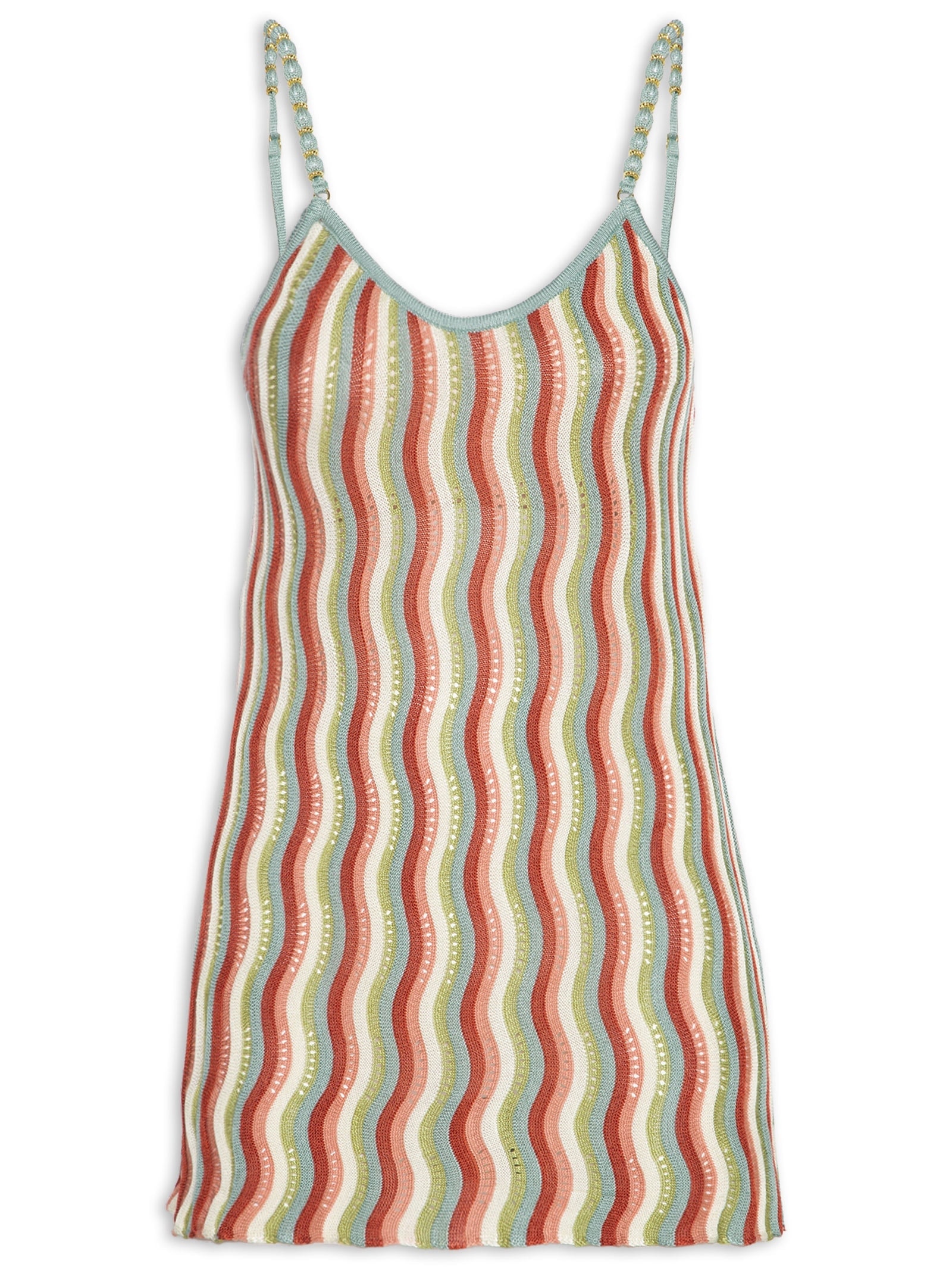 Túnica Feminina Tricot Ponto Ondas Azul Maria Filó