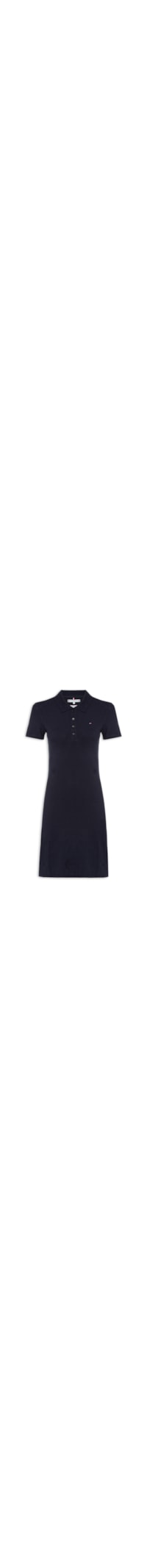 Vestido 1985 Slim Pique Polo Dress - Azul Marinho