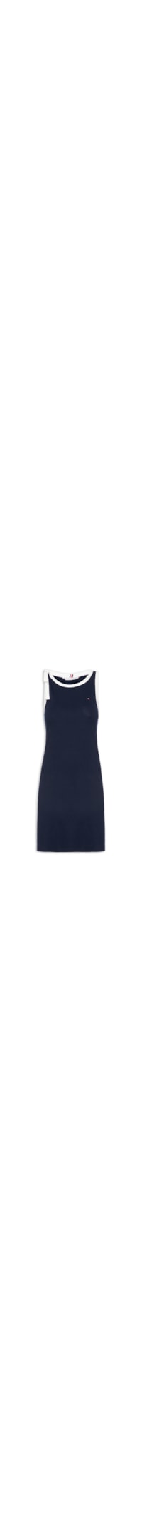 Vestido 1x1 Rib Bow Tee - Azul