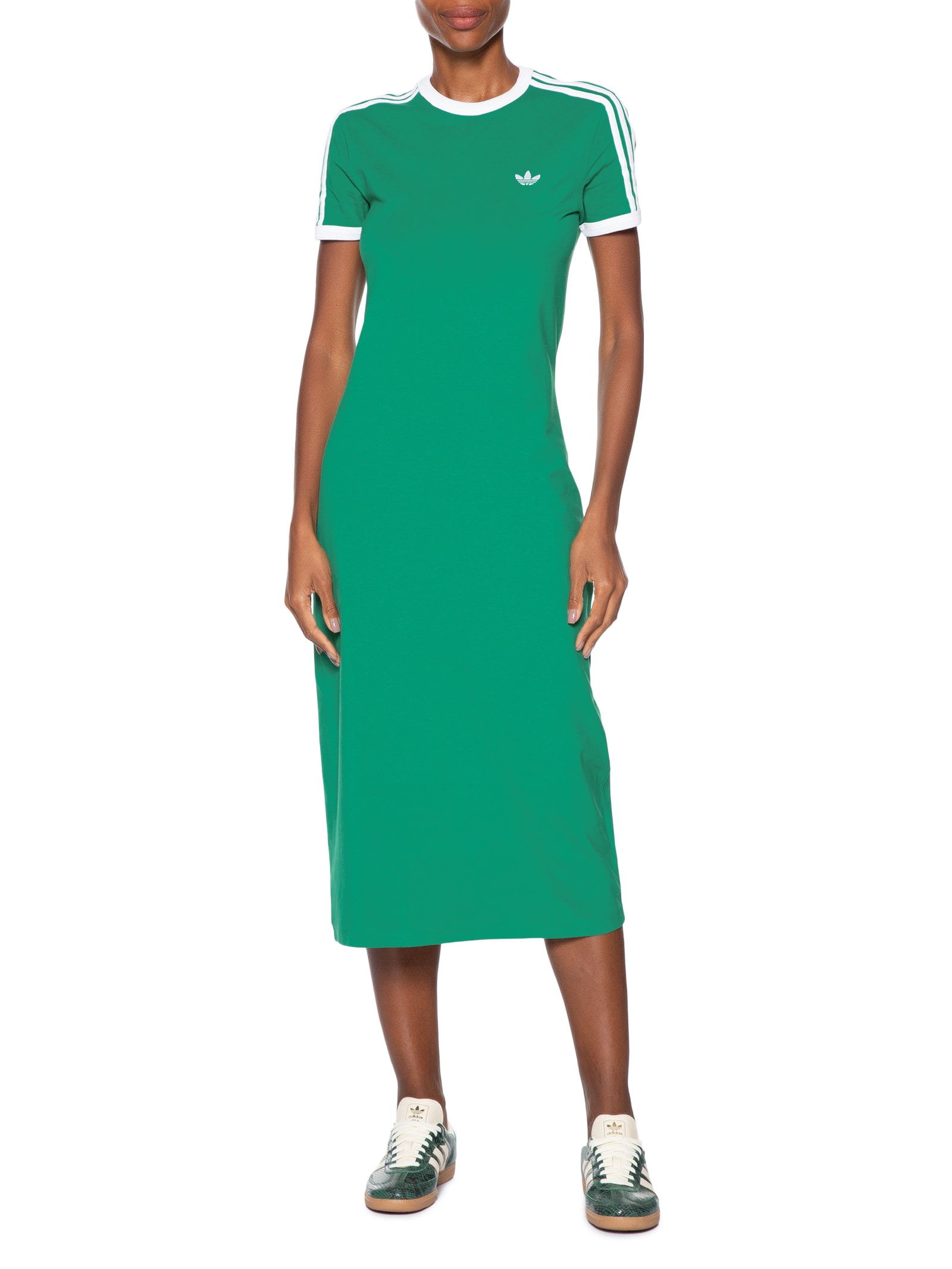 Vestido 3 Striped Verde Adidas Originals