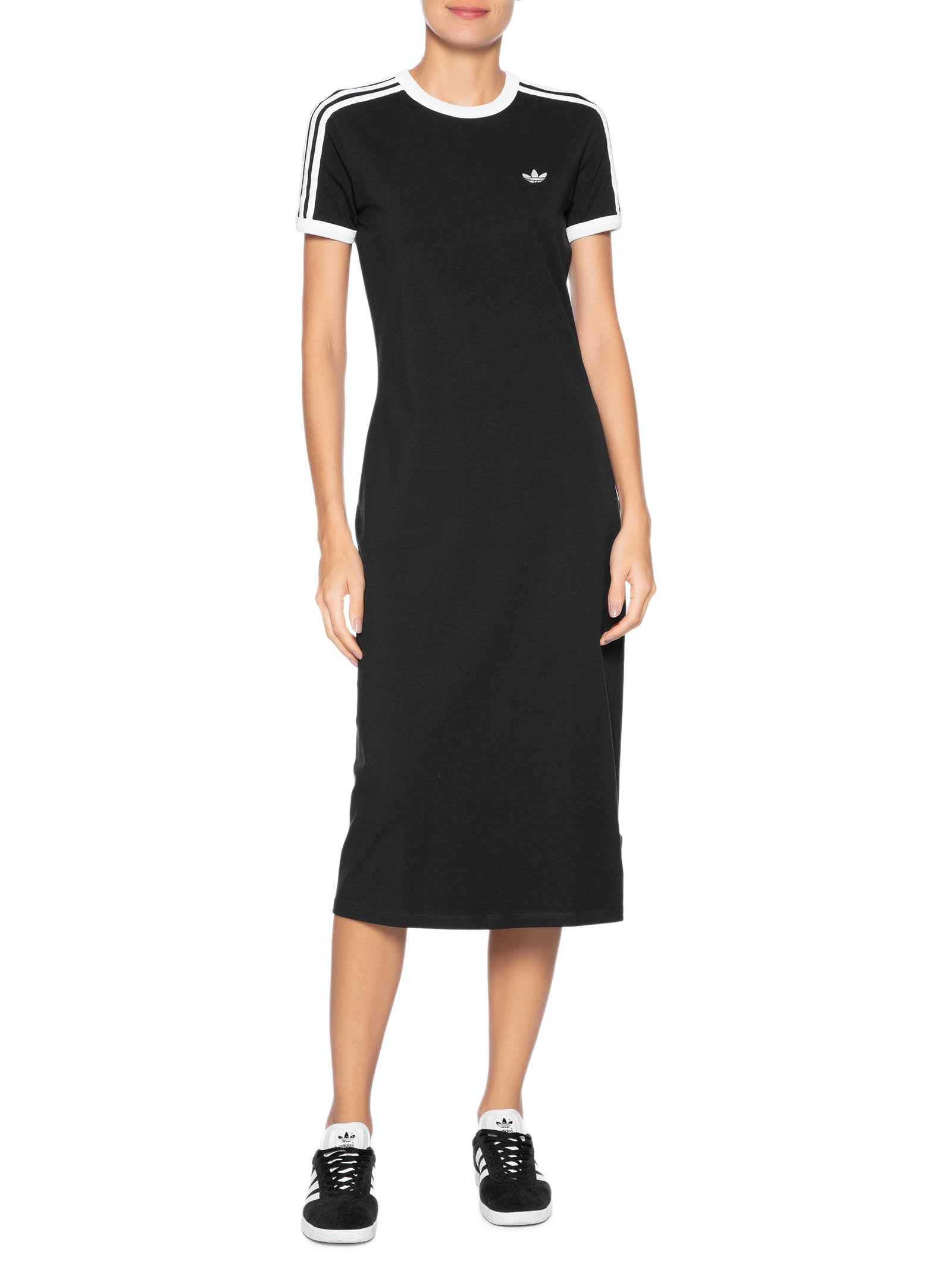 Vestido 3s Adicolor Slim Preto Adidas Originals
