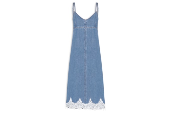 Vestido 90's Denim Slip - Azul