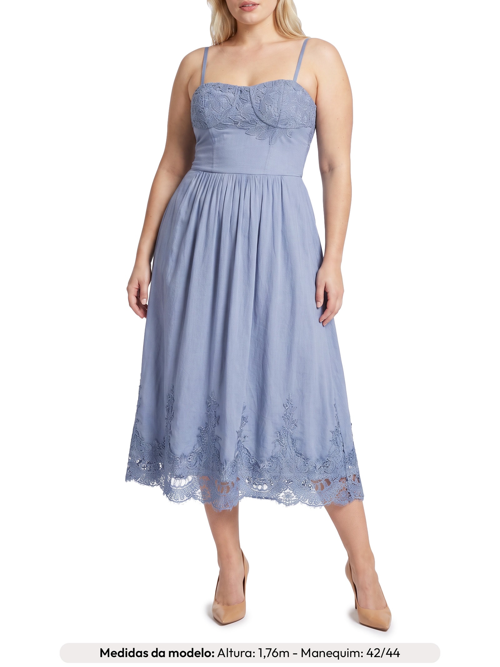 Vestido Agatha Azul Le Lis