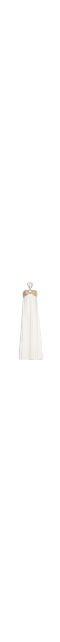 Vestido Alana Bicolor Gold - Off White