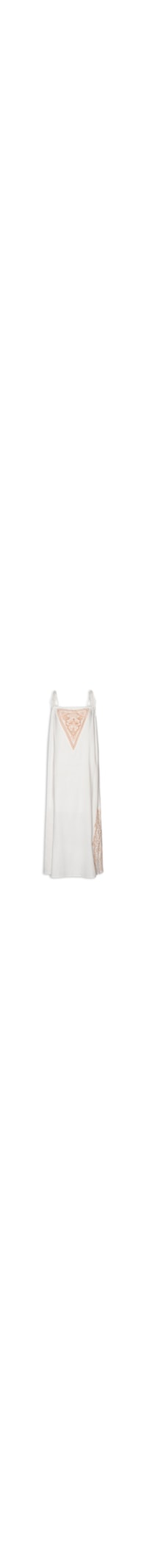 Vestido Alça Bordado Lotus - Branco