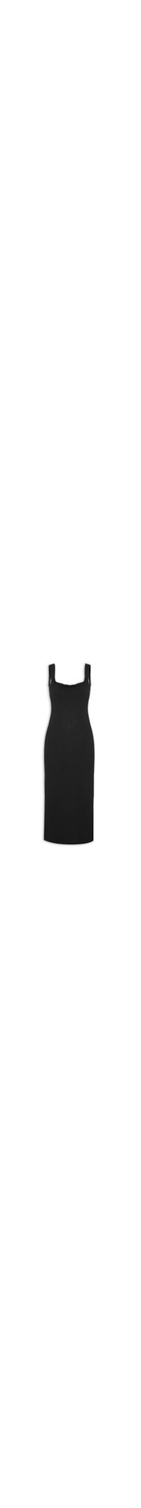 Vestido Alça Crepe - Preto