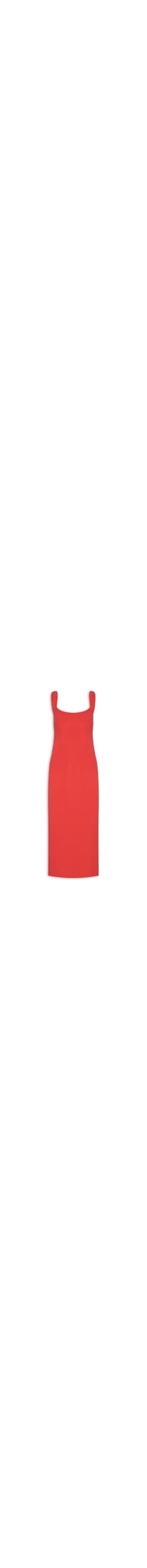 Vestido Alça Crepe - Vermelho