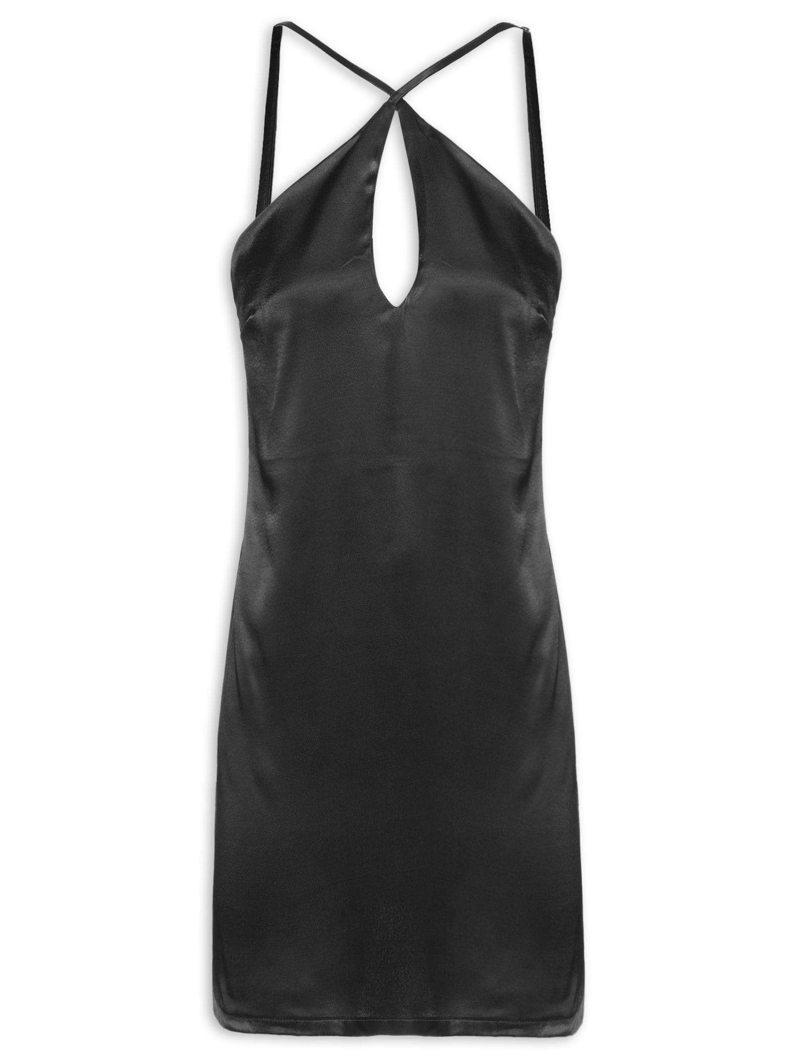  Vestido Alça Curto Preto Colcci Jeans