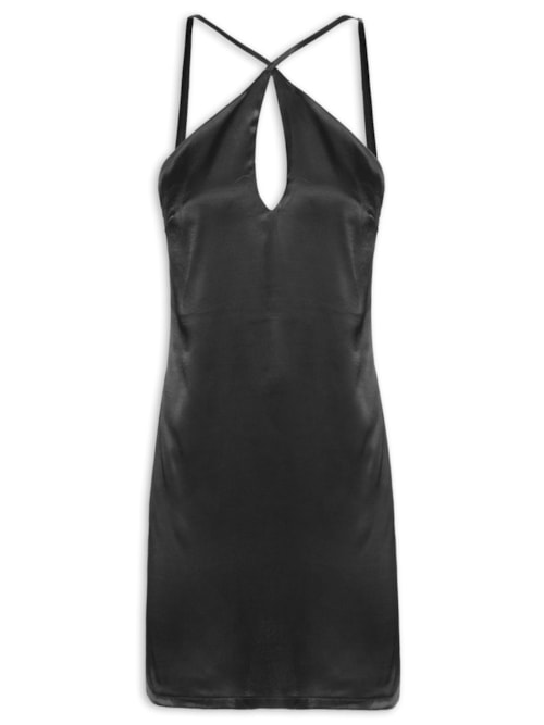 Vestido Alça Curto - Preto