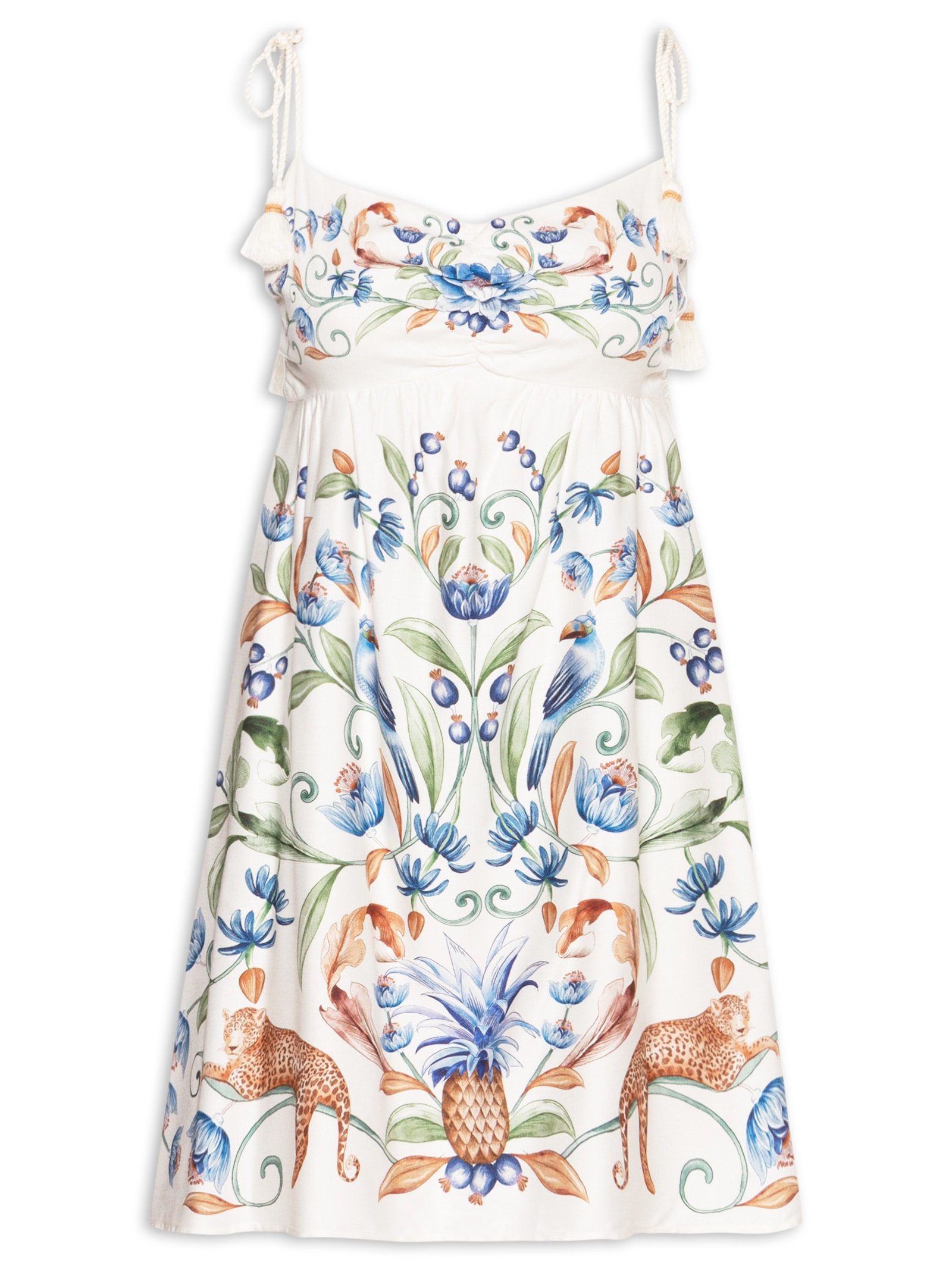 Vestido Alça Elsa Branco Farm