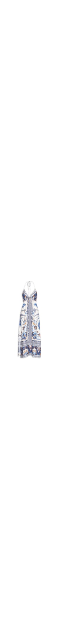 Vestido Alça Encanto Tropical - Azul