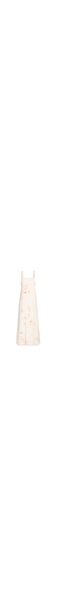 Vestido Alça Estampado Fenix - Off White