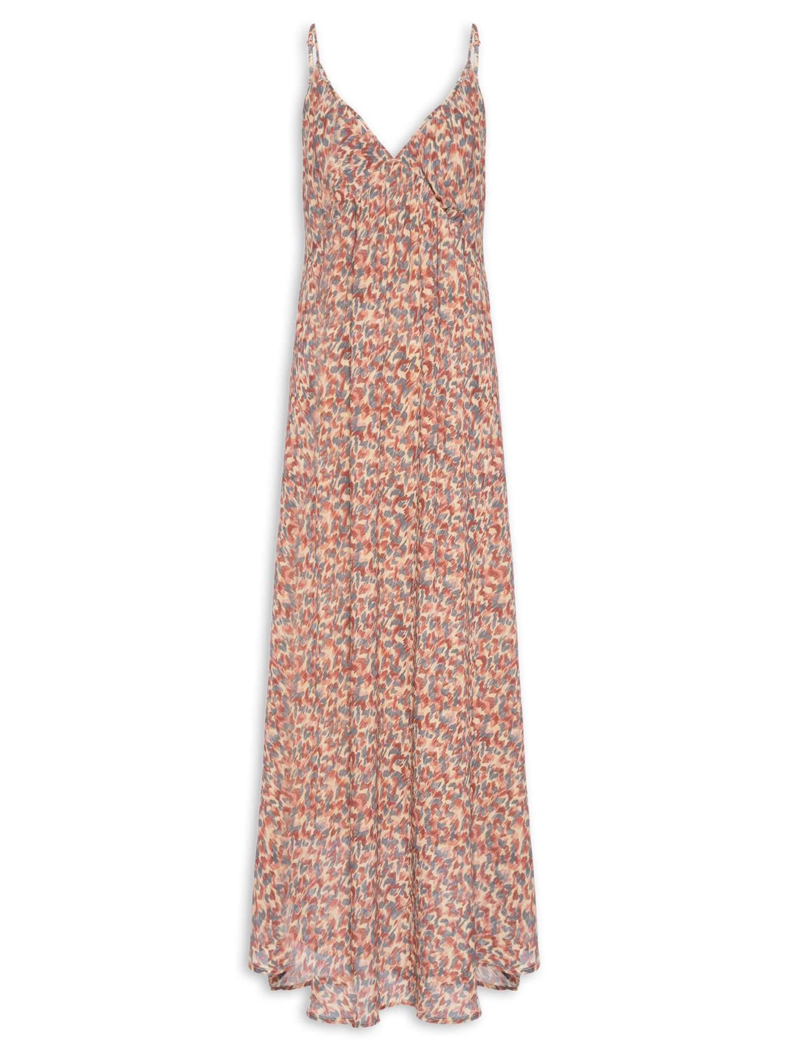 Vestido Alça Ggt Estampa Prisma Vermelho Maria Filó
